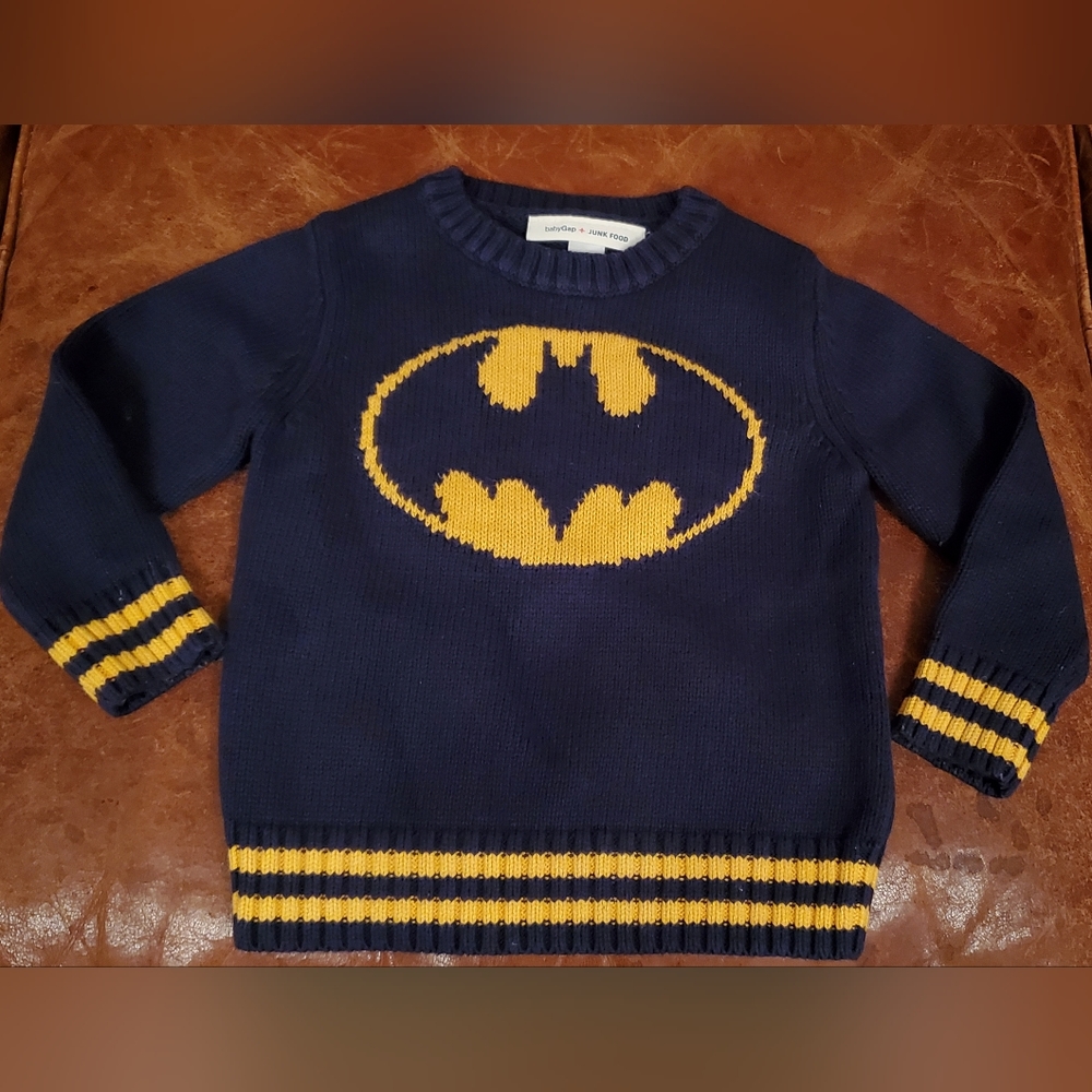 Batman Junkfiod x Baby GAP Toddler Cotton Sweater